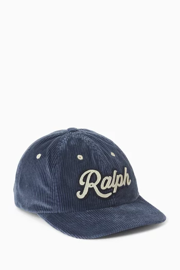 The Ralph Logo Ball Cap in Corduroy
