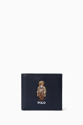 Bear Billfold Wallet in Leather