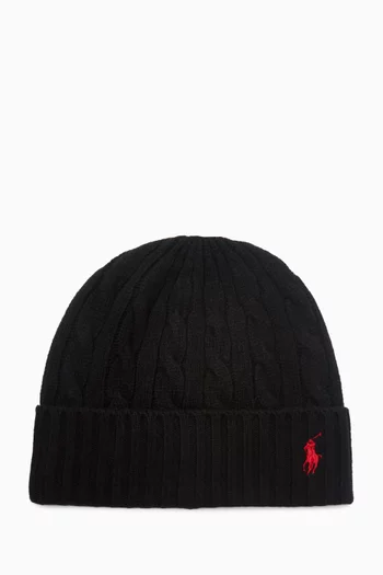 Pony Beanie in Wool-blend