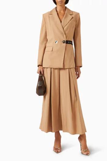 Belt Detail Blazer in Modal