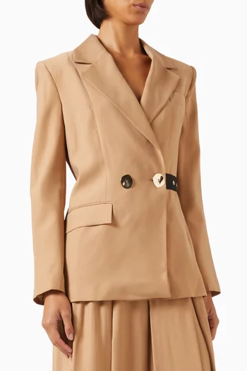 Belt Detail Blazer in Modal