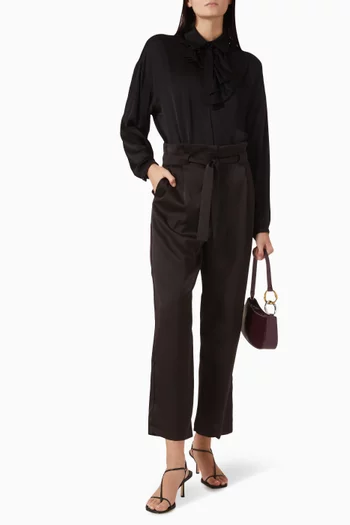 Button-up Top in Viscose-blend