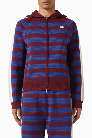 كنزة بغطاء رأس ميوزيك منسوجة من مزيج فيسكوز