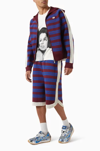 شورت ميوزيك منسوج من مزيج فيسكوز