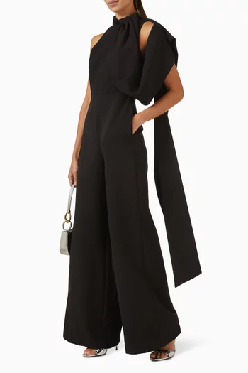 Draped-sash Jumpsuit