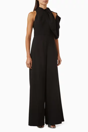 Draped-sash Jumpsuit