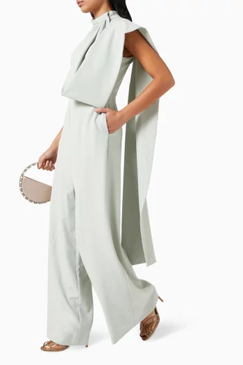 Draped-sash Jumpsuit