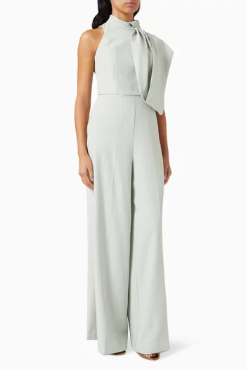 Draped-sash Jumpsuit