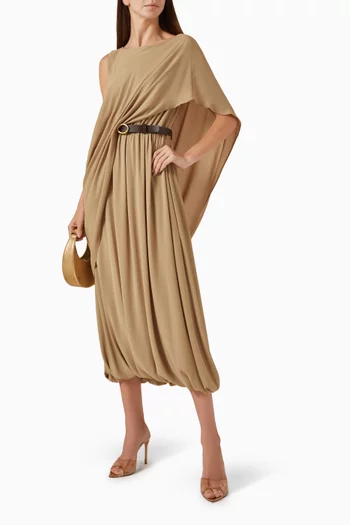 Draped Midi Dress
