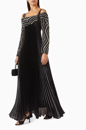 Sequin-embellished Dress in Organza