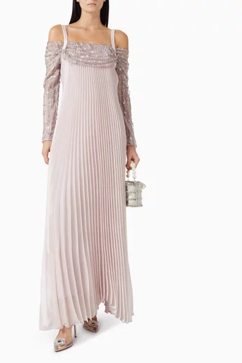 Sequin-embellished Dress in Organza