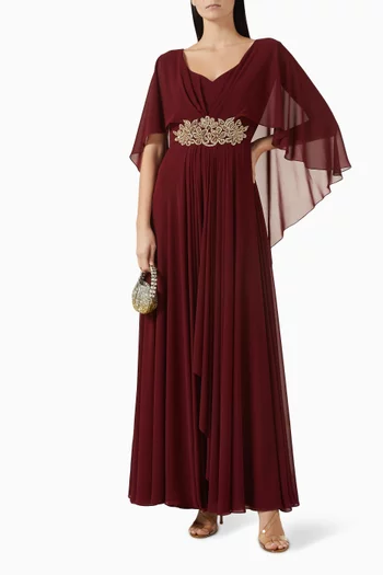 قفطان بكاب مطرز