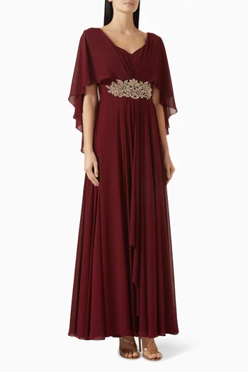 قفطان بكاب مطرز