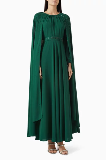 قفطان بكاب وتطريزات بالخرز