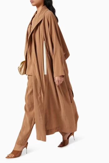 عباية بحزام فيسكوز كوبرو