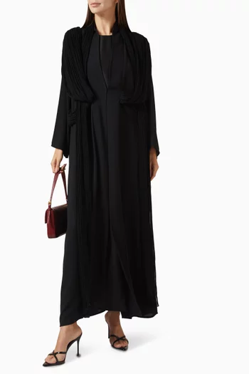 Pleated Abaya Set