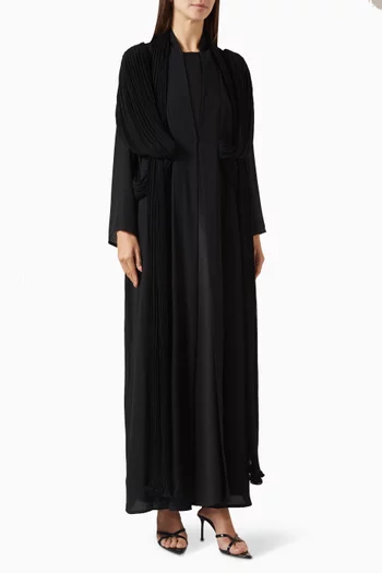 Pleated Abaya Set