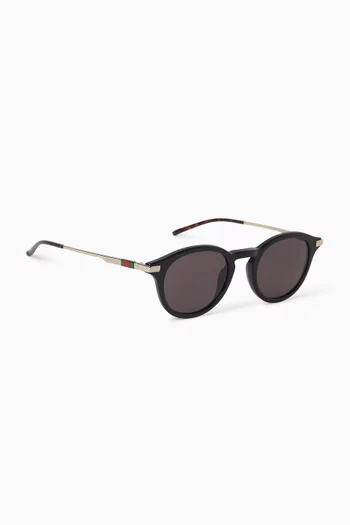 Gucci D-Frame Sunglasses in Acetate & Metal