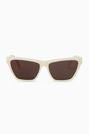 SL M103 Rectangular Cat-Eye Sunglasses in Acetate