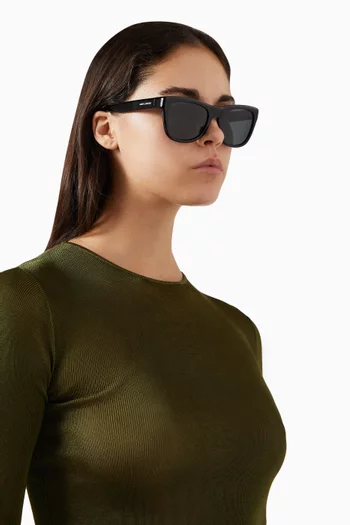 نظارة شمسية إس إل 816 بإطار بتصميم عين القطة أسيتات