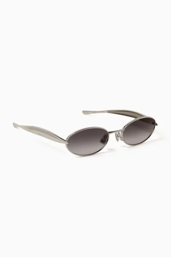 Sardine Oval Sunglasses in Metal