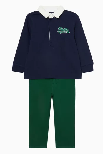 Rugby Polo Shirt & Pants Set