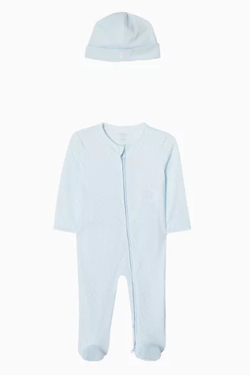 Printed Pyjama & Beanie Set