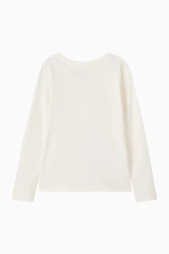 تي شيرت قطن بطبعة دب بولو