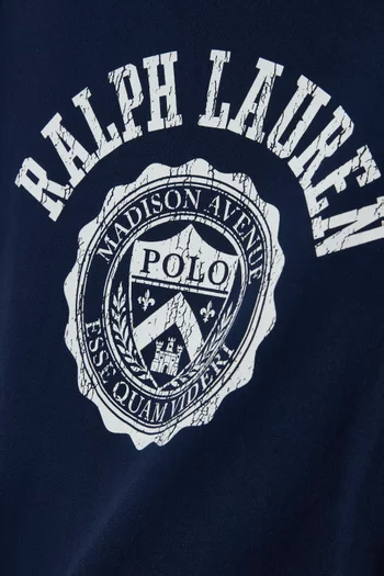 Logo-crest T-shirt in Cotton Jersey