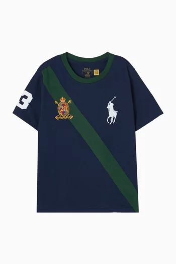 تي شيرت قطن بطبعة حصان