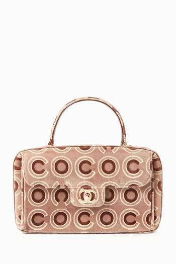 حقيبة كوكو بيد علوية من الألفينيات مخمل