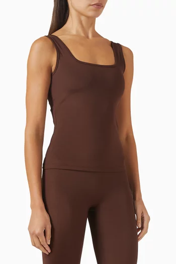 Gloss Square Neck Top