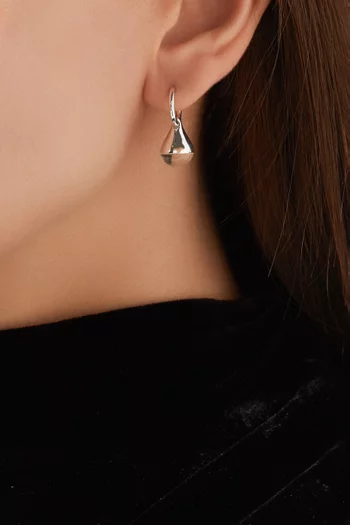 أقراط ستيلا مرصعة بالكوارتز فضة إسترلينية 