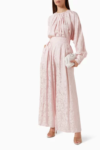 Rita Textured Blouse & Pants Set