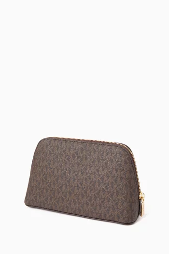 حقيبة جت ست متوسطة للسفر قنب بشعار الماركة