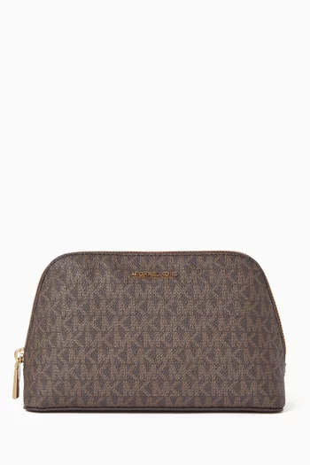 حقيبة جت ست متوسطة للسفر قنب بشعار الماركة