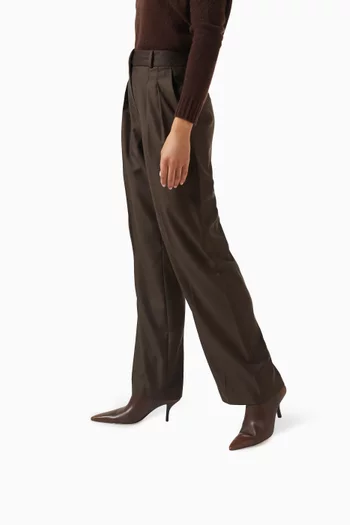 حذاء بوت سيلينا بطول الكاحل جلد لامع