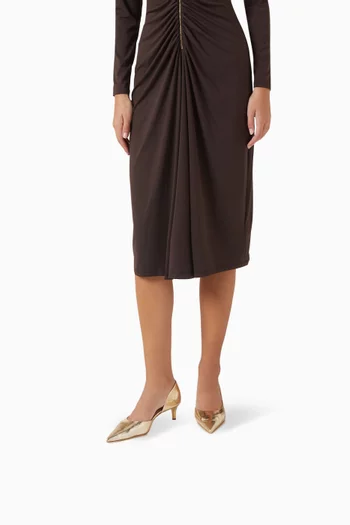 حذاء كلاسيك اليس بكعب 20 مم جلد لامع