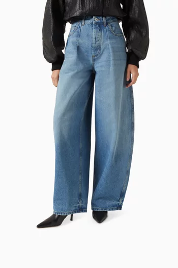 حذاء بوت سيلينا بطول الكاحل جلد