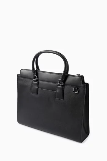 Medium Edison Briefcase in Leather