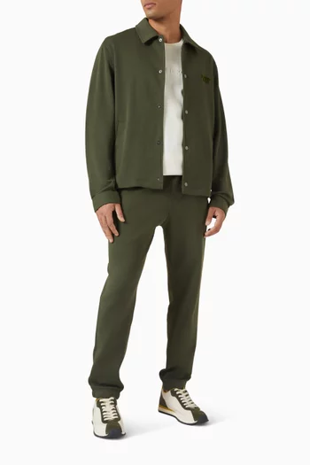 جاكيت بشعار الماركة مزيج قطن