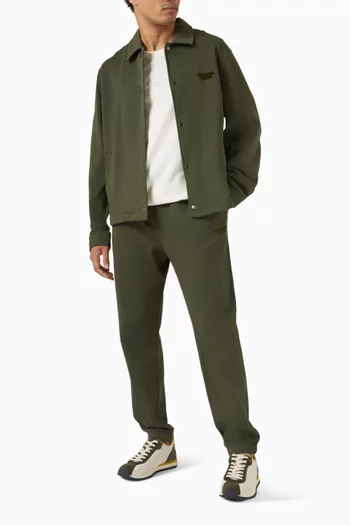 بنطال رياضي بشعار الماركة مزيج قطن