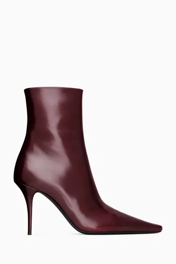Ashley 90 Ankle Boots in Leather