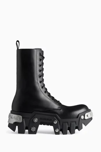 Bulldozer Lace-up Boots in Leather
