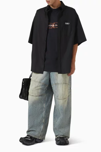 BB Icon Large-fit Shirt in Cotton Poplin