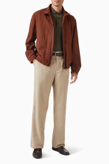 تي شيرت بولو بنقشة زهور حرير