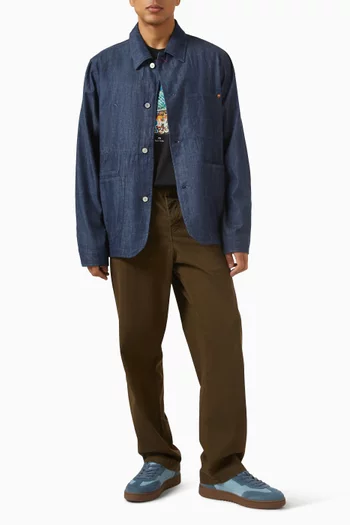 تي شيرت بطبعة صبار قطن عضوي