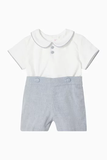 Mattia Romper Set in Cotton