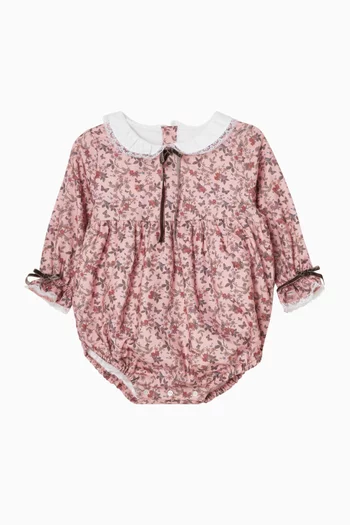 Floral Sierra Romper in Organic Cotton