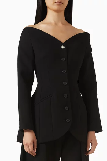 Peekaboo Top in Crepe